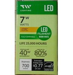 TW Lighting A19-FM800LM27